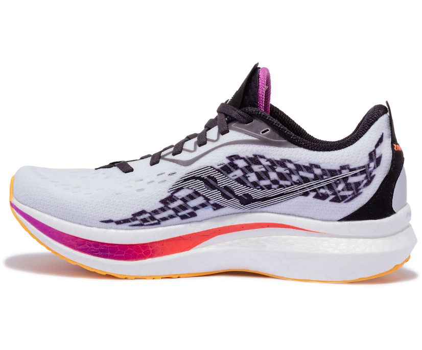 Women's Saucony Endorphin Speed 2 Running Shoes White / Black | Singapore 121JPQJ